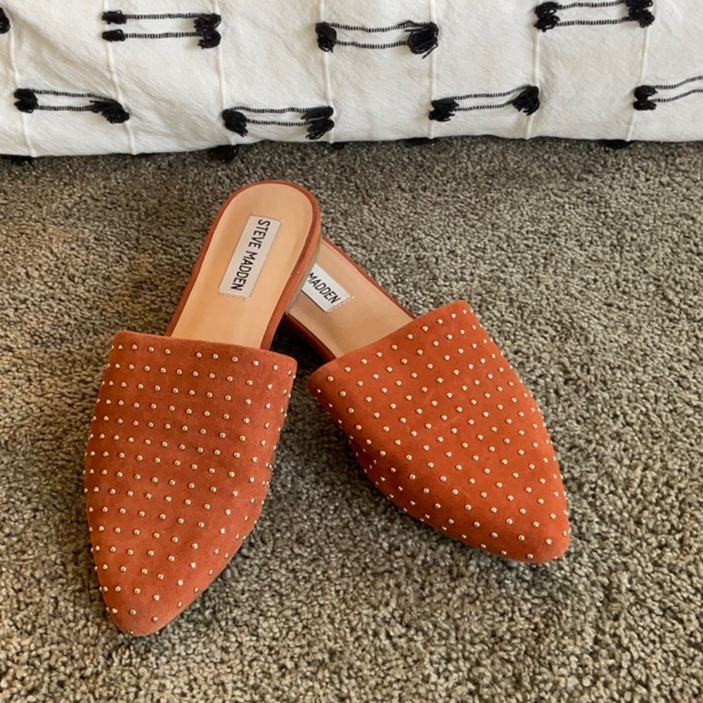 Orange Trace Mules by Steve Madden 7.5